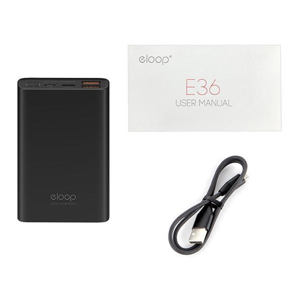 แบตสำรอง-eloop-e36-12000-mah-power-bank-พาวเวอร์แบงค์-ของแท้แน่นอน-ประกัน-1-ปี