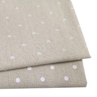 (Star fabric)ผ้าฝ้ายและผ้าลินินลายจุดผ้าม่านdiy ผ้าปูโต๊ะตกแต่งบ้าน