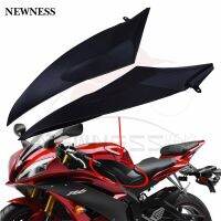 IN1สีดำด้านซ้ายขวาถังแก๊สด้านข้างฝาครอบแฟริ่งยามาฮ่า2006 2007 YZF R6 YZFR6 R6 2006-2007 06 07