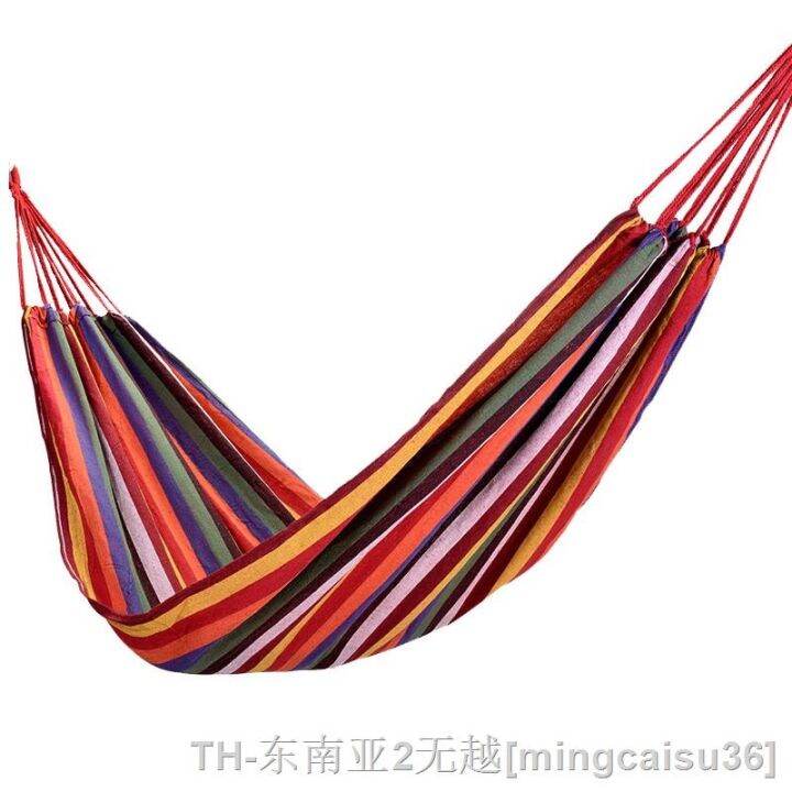 hyfvbu-camping-hammock-outdoor-garden-canvas-thickened-anti-rollover