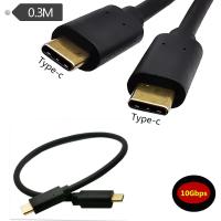 【DT】Gold plated Type C to Type C Cable (3A) Male to Male  0.3m；  hot