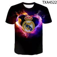 ผู้ชายเสื้อผ้า Real Madrid T เสื้อแฟชั่นฤดูร้อนแขนสั้นผ้าฝ้าย Tee เสื้อลำลอง Unisex Graphic T เสื้อ