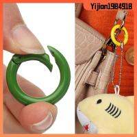 YIJIAN1984918 5pcs คุณภาพสูง ตะขอโลหะผสมสังกะสี ประตูชุบ หัวเข็มขัด Spring O-Ring Buckles Carabiner Purses Handbags คลิปหนีบสแน็ป