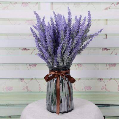 Wedding Purple Lavender High-end Simulation of Planting Hair Pastoral Style Decoration Bunch of Immortal Flowers Spine Supporters