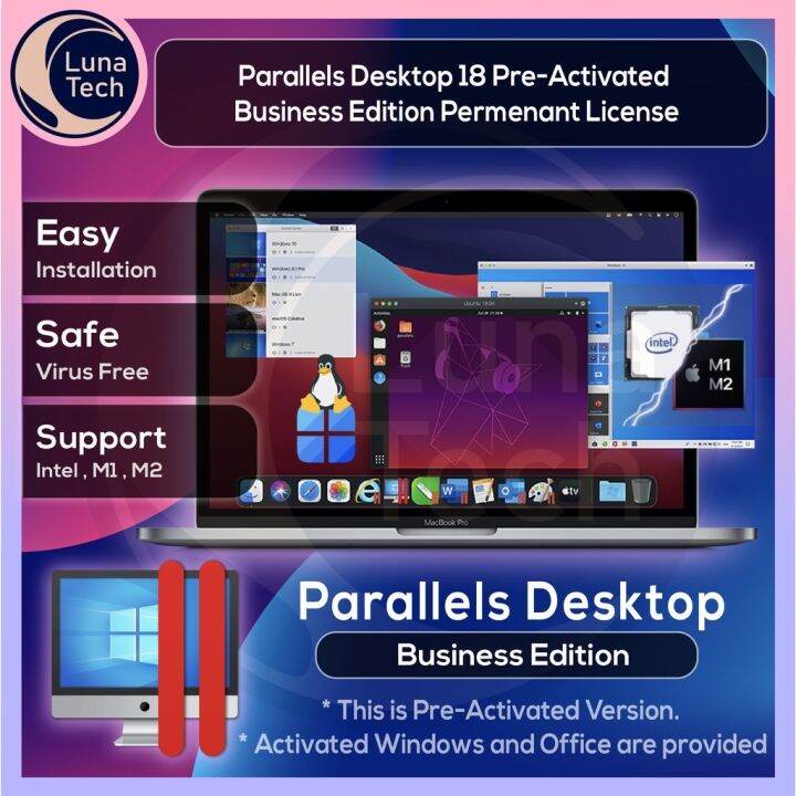 Parallels Desktop 18 Business Edition with Activated Win11 Pro Lifetime
