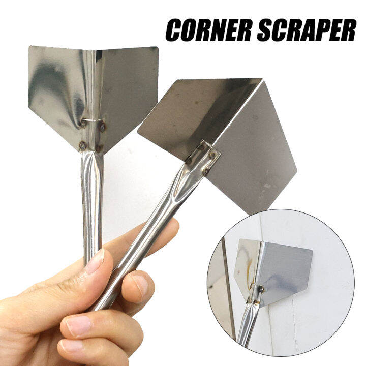 Stainless Steel Drywall Corner Tool Knife Flexes 90 Degree Corner Mudding Finishing Trowel Hand 3877