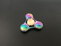 Adult anti-stress toy mens gift metal zinc alloy rotating toy UFO triangle leaf finger gyro new colorful fingertip gyro