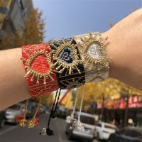 ZHONGVI Classic Miyuki Heart celets Women Fashion Luxury celet Jewelry New Love 3D Pulseras Mujer Moda 2021 Couples Gift