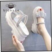 Blonshe Xăng Đan Đế Xuồng Cho Nữ Giảm Giá Giày Có Dây Cho Nữ Giày Cao Gót