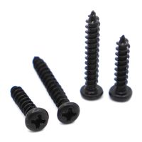 M1 M1.2 M1.4 M1.7 M2 M2.2 M2.6 M3 M3.5 M4 Black Steel Small Electronic Phillips Cross Round Pan Head Self-tapping Wood Screw Screw Nut Drivers