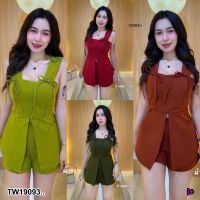 J19093 Set 2 ชิ้น เสื้อสายเดี่ยว + กางเกงขาสั้น Set of 2 pieces: tank top + shorts