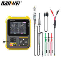 NANWEI 200kHz Bandwidth Portable Handheld Oscilloscope Transistor Tester Digital Oscilloscope 2 In 1 Testing Tool PWM Square Waves Output 2.4 I-nch Color Display with Backlight Multifunctional Oscilloscope