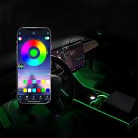 Car Interior Neon Lights for Tesla Model 3 Model Y 2021 Accessories Car Decor RGB Ambient Led Strip Lights With App Control Q4O6