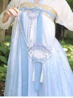 Girls Pearl Chain Small Bag Cute Embroidery Little Girl Antique Costume Bag Childrens Western Style Princess Hanfu Bag 【APR】