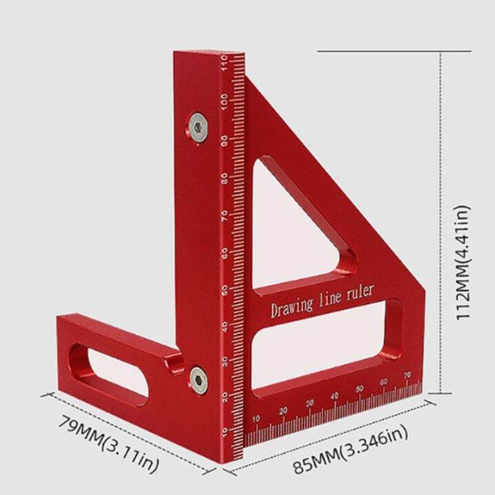 woodworking-square-protractor-aluminum-alloy-miter-triangle-ruler-layout-measuring-tool-for-engineer-carpenter-red