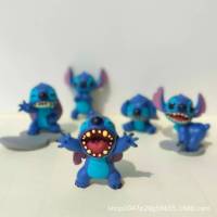 （HOT)5 ตุ๊กตาเด็กน่ารัก Stitch เครื่องประดับครีมกาว DIY สร้อยคอเคสศัพท์อุปกรณ์เสริมของเล่นรูปมือ