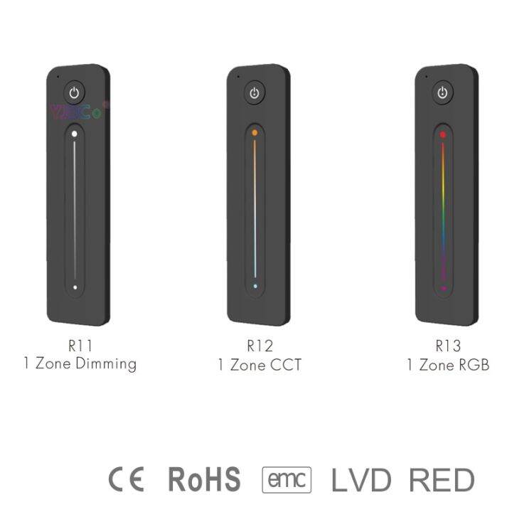 r11สไลด์แบบสัมผัสบางพิเศษ-r12-r13สีเดียว-ct-rgb-rf-รีโมทคอนโทรล2-4g-ทำงานร่วมกับตัวรับ-v2-v1สำหรับแถบไฟ-led