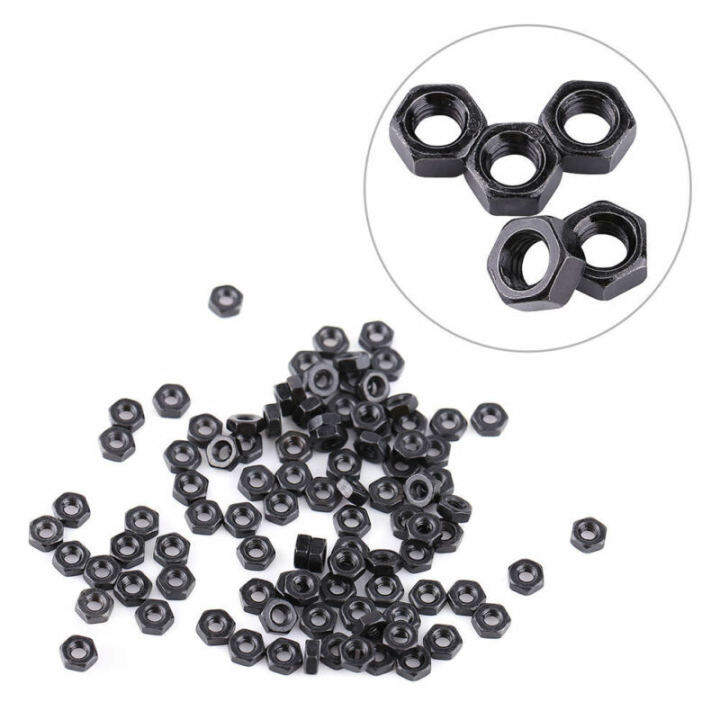 25pcs-black-grade-8-8-steel-din934-hex-hexagon-ordinary-nut-for-m1-6-m2-m2-5-m3-m4-m5-m6-m8-screw-bolt