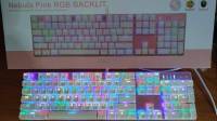 คีย์บอร์ดเกมมิ่ง แมคคานิคอล Keyboard Gaming Mechanical RGB OKER K84 BACKLIT BLUESWITCH รับประกัน2ปี