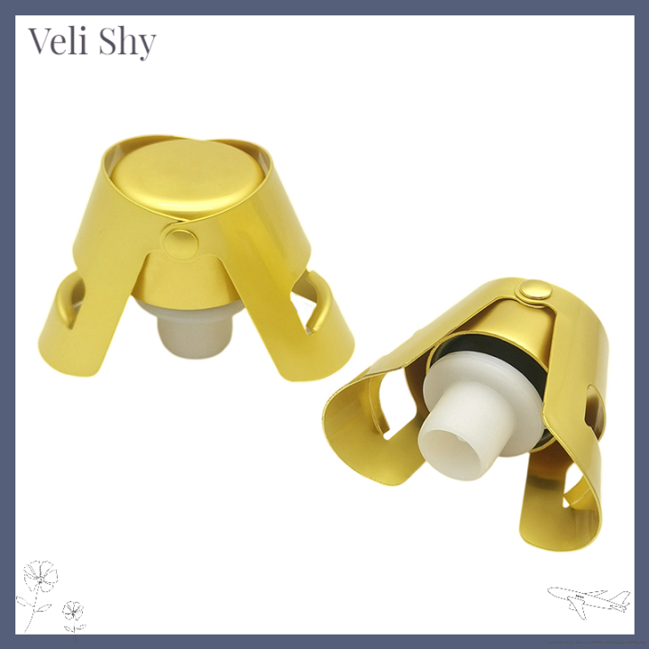 veli-shy-เครื่องหมวกแชมเปญไวน์304จุกแชมเปญสแตนเลส-ใหม่เครื่องถือจุกคอร์กแบบพกพาหมวกแชมเปญไวน์อัดลมไวน์