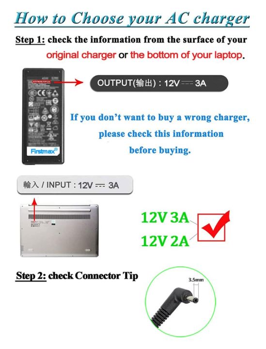 12v-3a-laptop-adapter-for-jumper-ezbook-x3-s4-x4-3-pro-3s-s4-v3-v4-ezpad-6-pro-power-charger-for-medion-akoya-s2218-2217-e2213-led-strip-lighting
