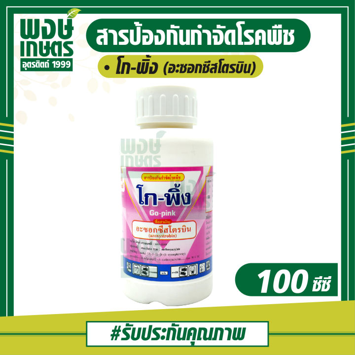 โก-พิ้ง-100ซีซี-อะซอกซีสโตรบิน-สารป้องกันกำจัดโรคพืช-โรคราน้ำค้าง-ราแป้ง-ราใบไหม้-แอนแทรกโนสในพริก-ราใบจุดกล้วยไม้-เคมีเกษตร