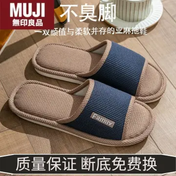 Muji linen online slippers