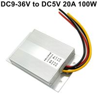 ตัวแปลงโมดูล DC หม้อแปลงควบคุม24V DC5V 20A จ่ายไฟรถยนต์/รถบัส LED แรงดันไฟฟ้าลดลงเป็น12V เพื่อก้าว100W วงจรไฟฟ้า DC และชิ้นส่วน