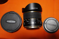 Samyang for Canon 8mm f3.5 Ultra Wide Angle f/3.5 Fisheye Lens for Canon Mount Fish-eye CS with Hood (EF Mount)