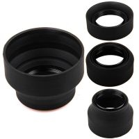 49mm 52mm 58mm 62mm 67mm 72mm 77mm 82mm 3-Stage Rubber Lens Hood For Sony Canon Nikon