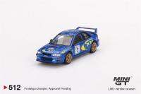 MINI GT 1:64 Impreza WRC97 1997 Rally Sanremo Winner 3 LHD Die-Cast Car Model Collection Miniature