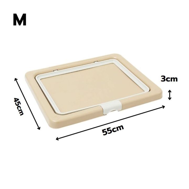 ถาดรองฉี่-ห้องน้ำสุนัข-ถาดฝึกฉี่สุนัข-แผ่นรองซับได้-ใช้ฝึกสุนัขขับถ่าย-ไม่เลอะเทอะ-มี-2-แบบ-2-สี-3-ขนาด-ให้เลือกมากมาย-petitz