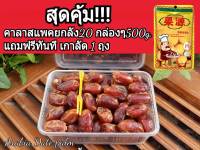 อินทผลัม สายพันธุ์คาลาส ยกลัง แบบแพ็คกล่อง ขนาด 500 กรัม จำนวน 20 กล่อง Kalas Dates Carton in a pack of 500 g carton, total 20 boxes