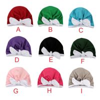 ✨✨Baby hats Soft Cute Rabbit Ears Turban cute bowKnot girls Hats