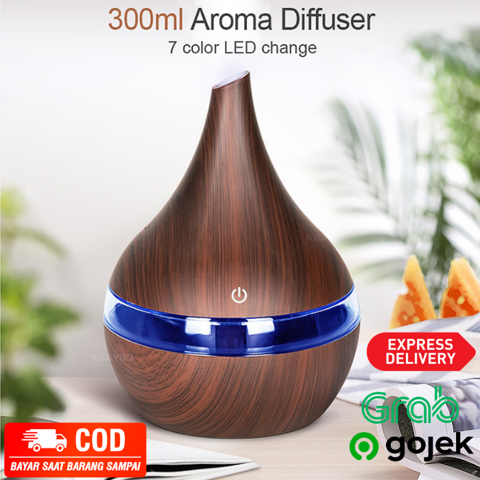 Pelembab Udara Air Humidifier Aromatherapy Ultrasonic Diffuser 300ml ...