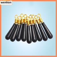 WENKEN 10Pcs ยาง bobber ที่นั่งตกปลาแบบลอย อุปกรณ์เสริมที่นั่งหมุน หัวทองแดง ทุ่นตกปลา ที่มีคุณภาพสูง อุปกรณ์สำหรับตกปลา ตกปลาหมุนลอย อุปกรณ์ตกปลาสำหรับตกปลา