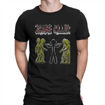 Zombie Killer ManS Tshirt Dead Island O Neck Short Sleeve Fabric T Shirt Humor Top Quality Birthday Gifts