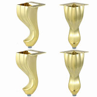 4pcs Gold Furniture Legs Sofa Feet Hollow Carving for Coffee Table Hairpin Legs Tv Stands Cabine Level Feets 14cm with Screw