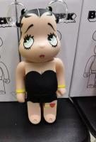 Bearbrick 400% Betty Building Block หมีความรุนแรงหมี Betty Enamel Ornament Handmade Model สีดำและสีแดง2สี