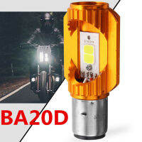 BA20D ซัง LED มอเตอร์ไซค์รถยนต์จักรยาน Hi/Lo หลอดไฟไฟหน้าไฟตัดหมอก6500K