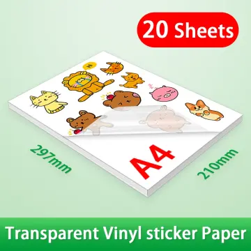 Transparent Sticker Sheet For Inkjet - Best Price in Singapore