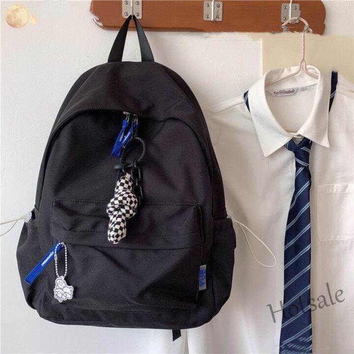 hot-sale-c16-korean-version-schoolbag-girls-large-capacity-backpack-solid-color-backpack-student-cute-backpack