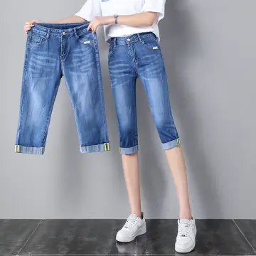 Capri Pants Denim Women - Best Price in Singapore - Jan 2024