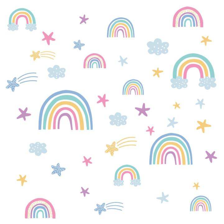 self-adhesive-wallpaper-rainbow-wall-sticker-rainbow-room-childrens-bedroom-room-wallpaper-decoration-living-clouds-stars-w4o1