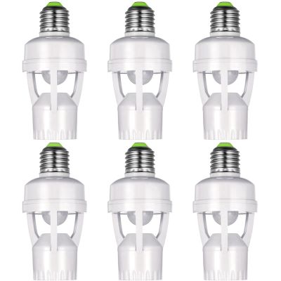 6 Pieces Bulb Adapter Light Bulb Holder Adapter Compatible with E27 Light Bulb Holder Adapter