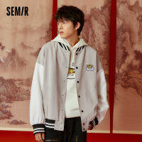 Semir เสื้อโค้ทผู้ชายกันสามตัว,เสื้อแจ็คเก็ตเบสบอลแจ็คเก็ตโอเวอร์ไซส์สำหรับต้นฤดูใบไม้ผลิปี2022