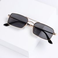 【CW】❄  Classic Rectangle Sunglasses for and Men Steampunk Metal Frame UV400 Glasses Outdoor