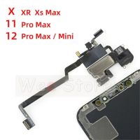 ลำโพงสำหรับ Iphone ดั้งเดิม Xs 11 12 Pro Max XR เซนเซอร์พร็อกซิมิตีหูฟังตัดเสียงรบกวนตัวต่อลำโพงชิ้นส่วนโทรศัพท์สาย