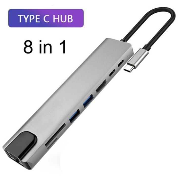 TARGAN 4K 30Hz USB 2.0 Multifunctional Docking Hub SD/TF Card Reader ...