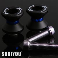 AKOTO YZF R6รถจักรยานยนต์6MM CNC อลูมิเนียม Swingarm Spools ขาตั้งสกรู Slider สำหรับ YAMAHA YZF R6 1999 2000 2001 2002 2003 2004-2022 2021 parts accessories